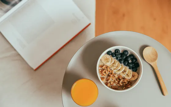 A plate with porridge