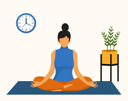 Yoga exercises to stay effective and productive while working from home
