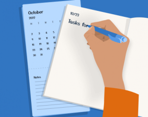 Scheduling tasks with a calendar